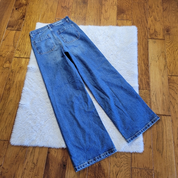 Favorite Daughter The Mischa Wide-Leg Jeans Women's 24 Cambell Blue - Picture 3 of 12